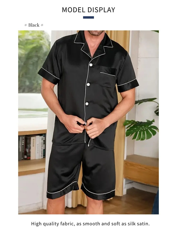 Casual Homewear Suit Breathable Thin Short-sleeved Shorts