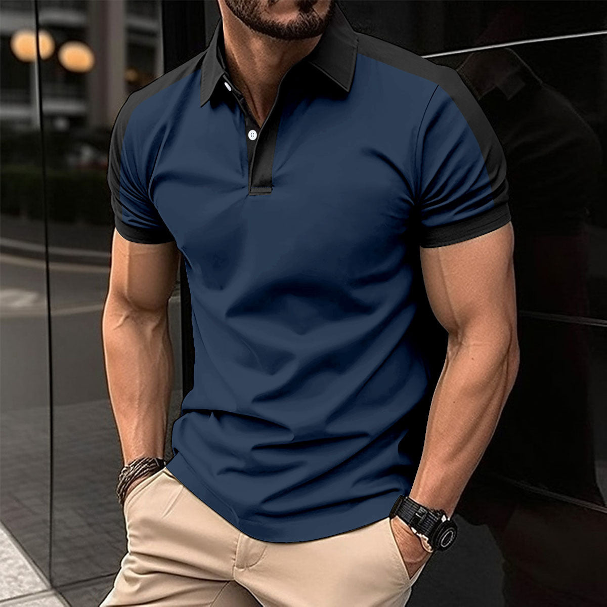 Men's Short Sleeve Casual Polo