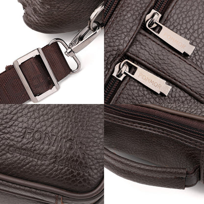 Unisex Leather cross-body bag