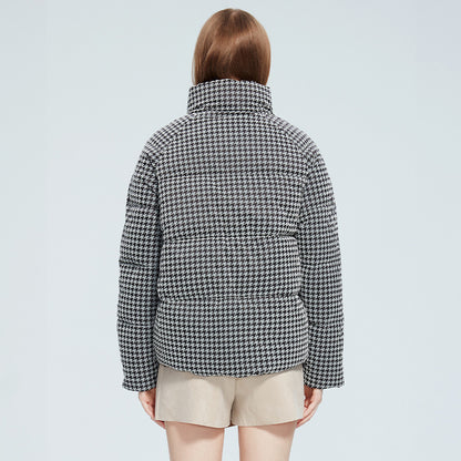 Fashion Zipper Women's Short Cotton Coat