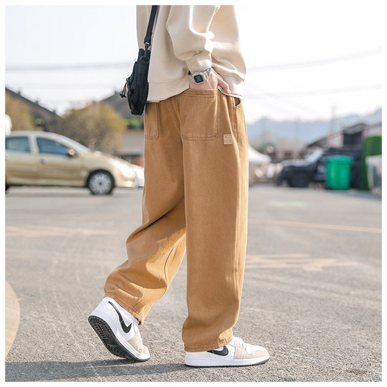 Men's Casual Straight-leg Cotton Pants