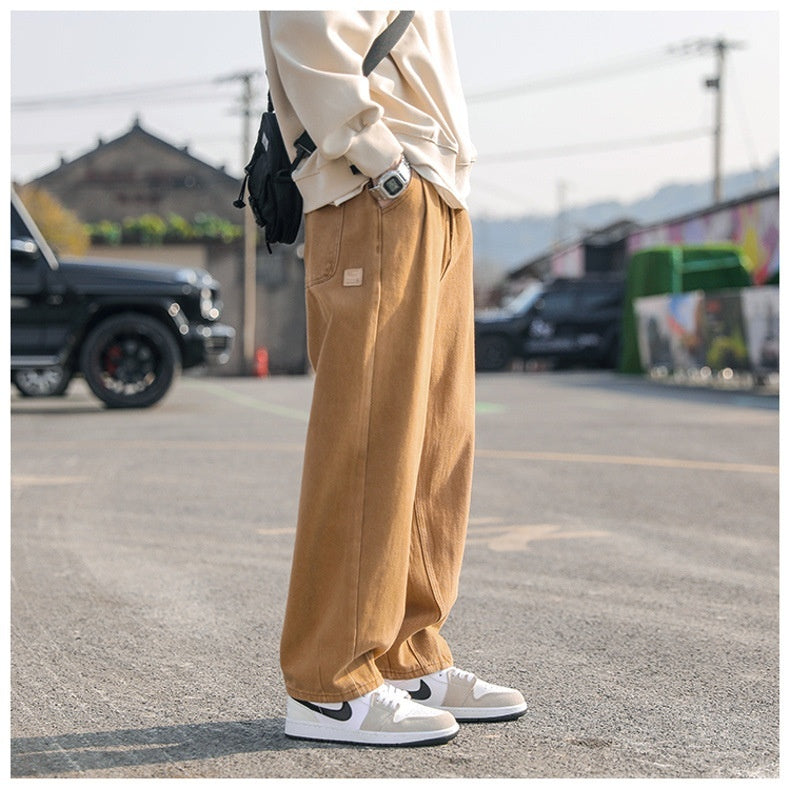 Men's Casual Straight-leg Cotton Pants