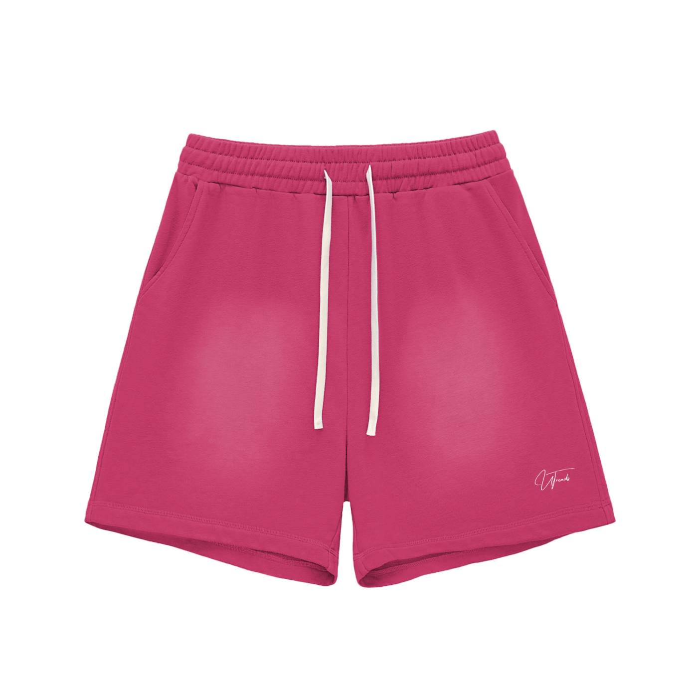 Sun Fade Raw Edge Cotton Shorts