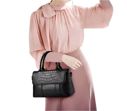 Women's RoyalHue Croco Carryall Crossbody Shoulder Bag