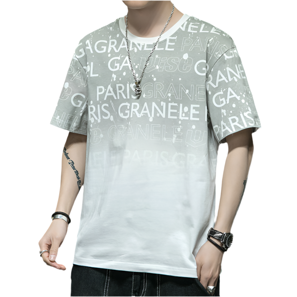Men’s Trendy Embossed Streetwear Relaxed T-shirt