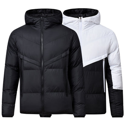 HeatFlex Thickened Sports Hoodie Down Jacket