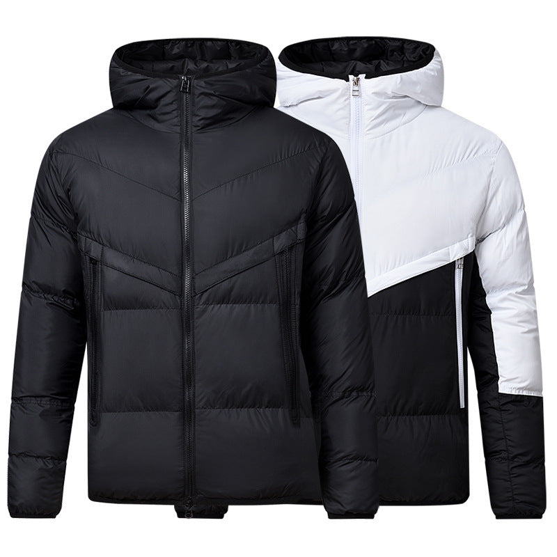 HeatFlex Thickened Sports Hoodie Down Jacket