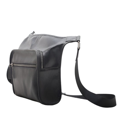 Women’s One-shoulder Wide Strap Cross-body Soft Leather Bag