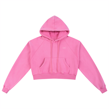 Women's Snow Washed Cropped Hoodie
