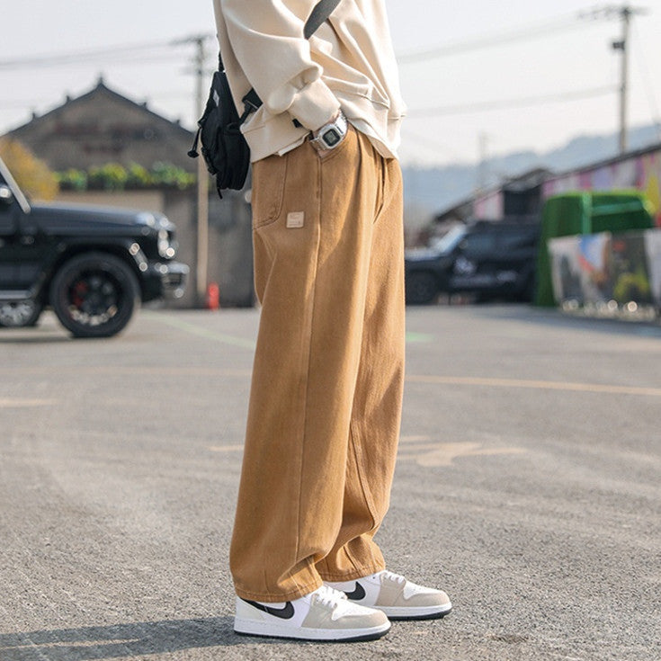 Men's Casual Straight-leg Cotton Pants