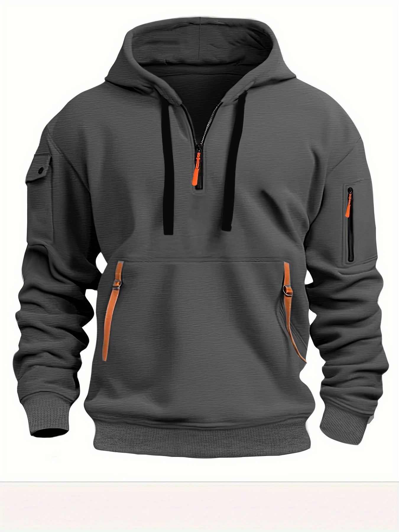 Dropped Shoulder Hooded Sweatshirt