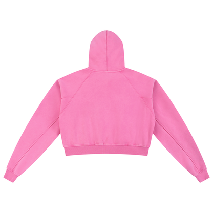 Women's Snow Washed Cropped Hoodie