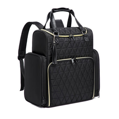 Large Capacity Nail Polish Cosmetic Double Layer Nail Art Storage Tote Shoulders Bag