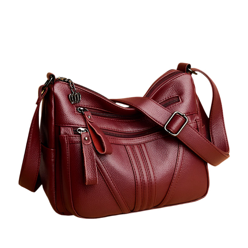 Genuine Leather Simple Shoulder Messenger Bag