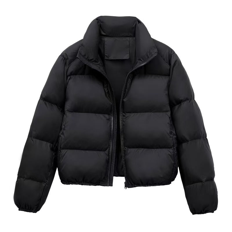 Short Women's Coat Thickened Thermal Zipper Bread Coat