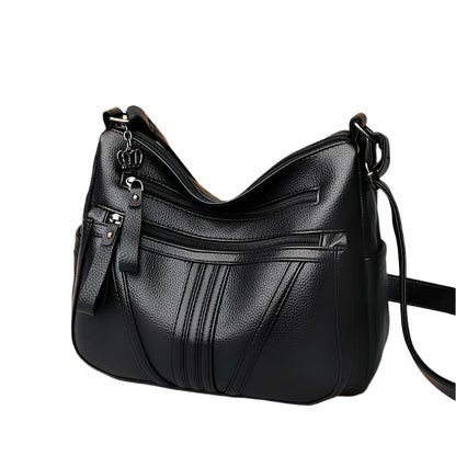 Genuine Leather Simple Shoulder Messenger Bag