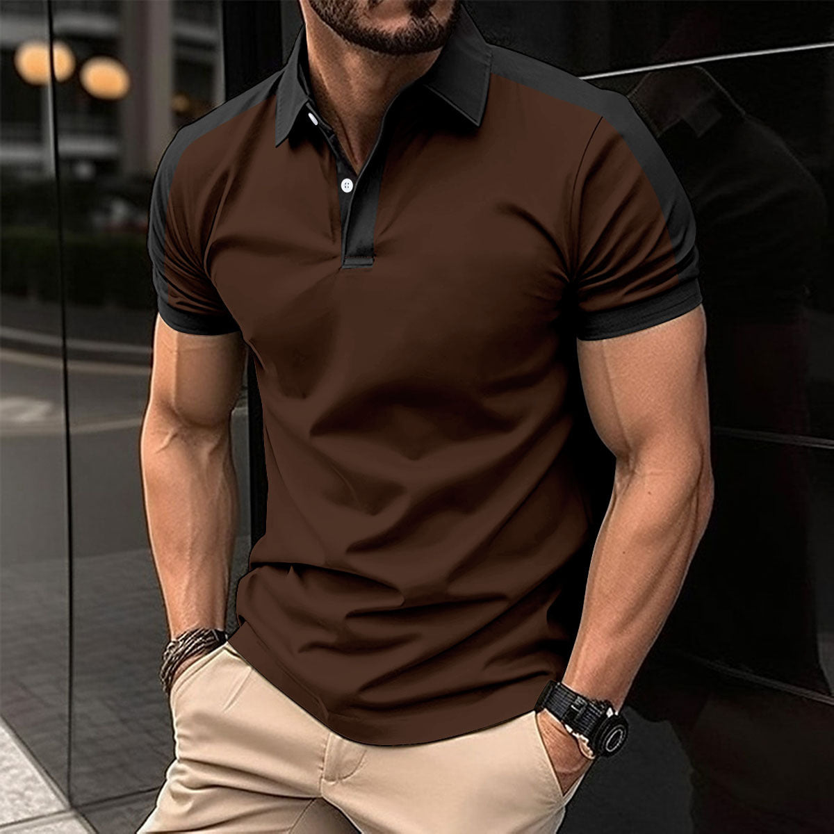 Men's Short Sleeve Casual Polo