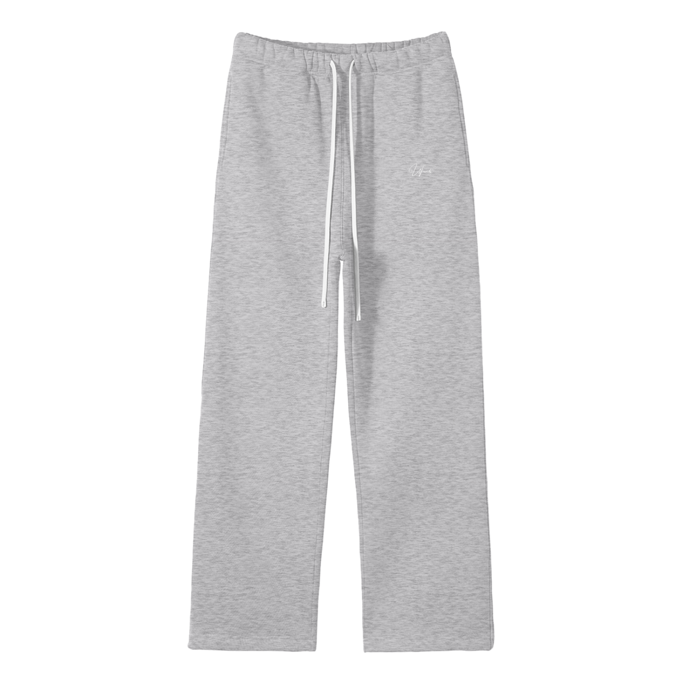 Unisex Solid Color Fleece Straight Leg Pants