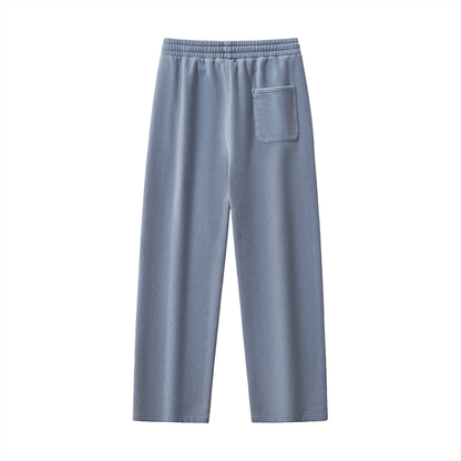 Frayed Enzyme Washed Fleece Sweatpants