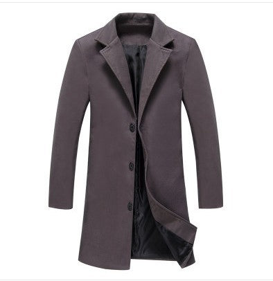 Men’s Casual Business Woolen Coat