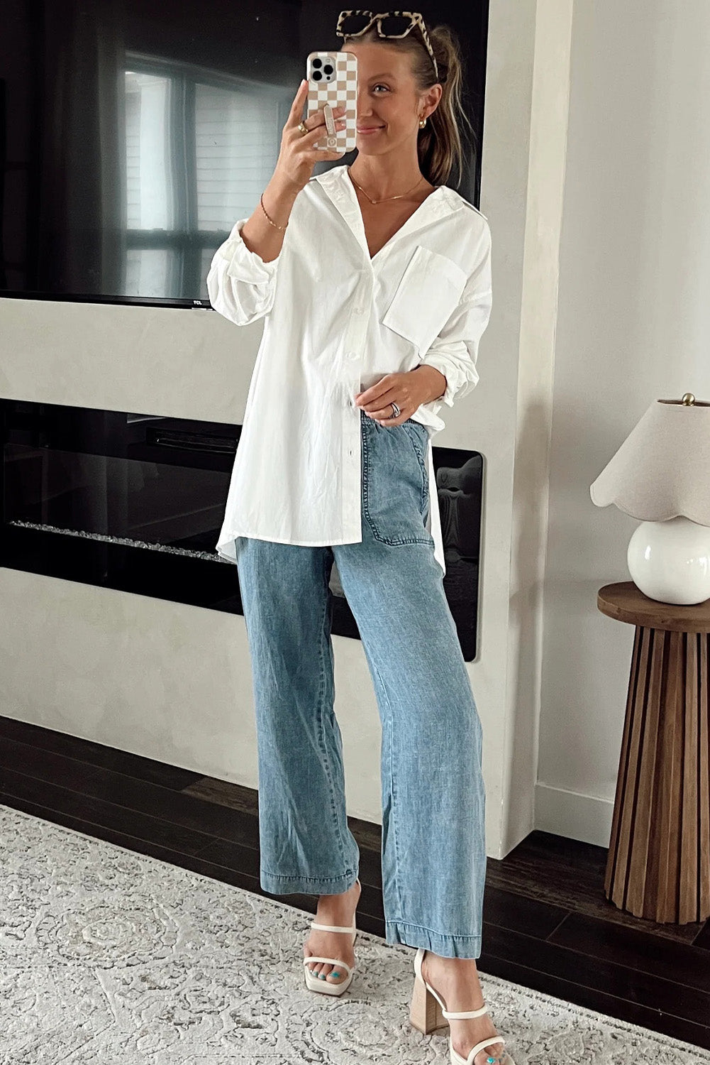 Women’s Casual Loose Straight Denim Pants