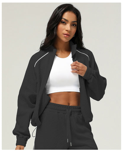 Women's Zippered Outdoor Fitness Jacket