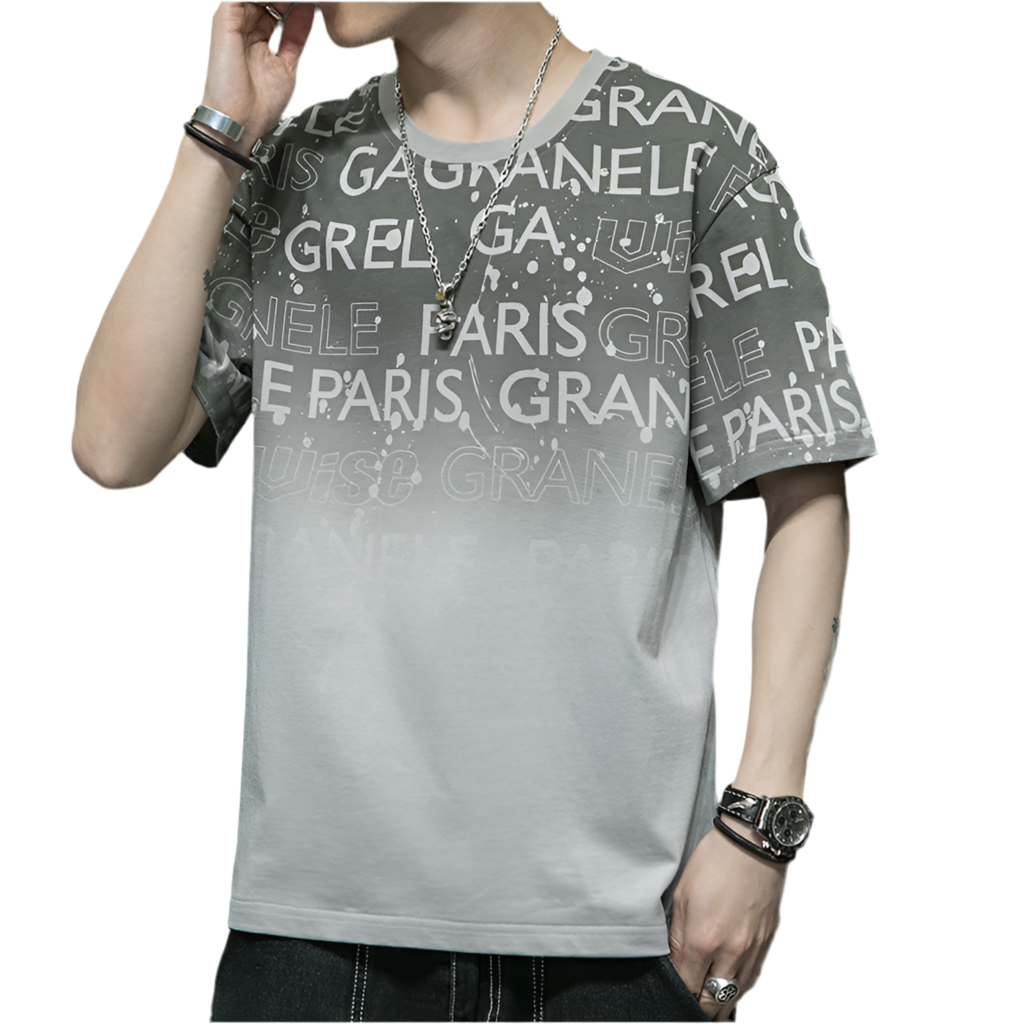 Men’s Trendy Embossed Streetwear Relaxed T-shirt
