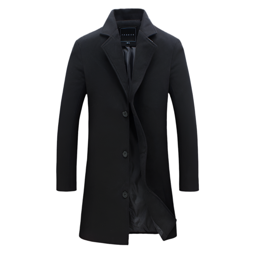 Men’s Casual Business Woolen Coat