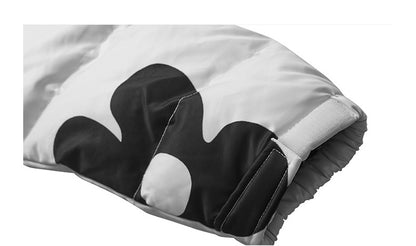 Unisex Hand-painted Flowers Windproof Jacket