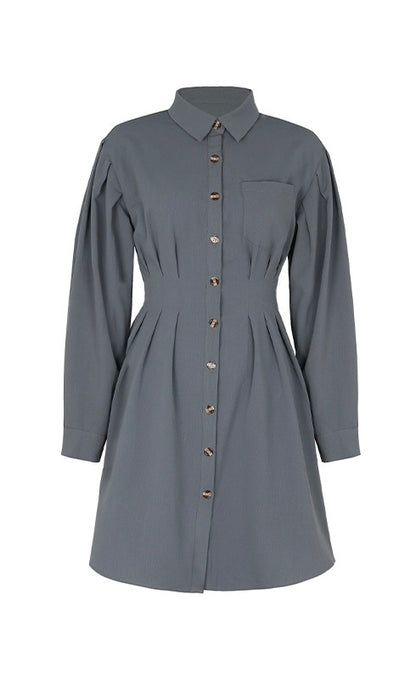 Women’s Solid Color Shirt Skirt