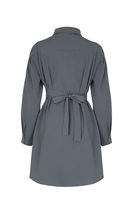 Women’s Solid Color Shirt Skirt