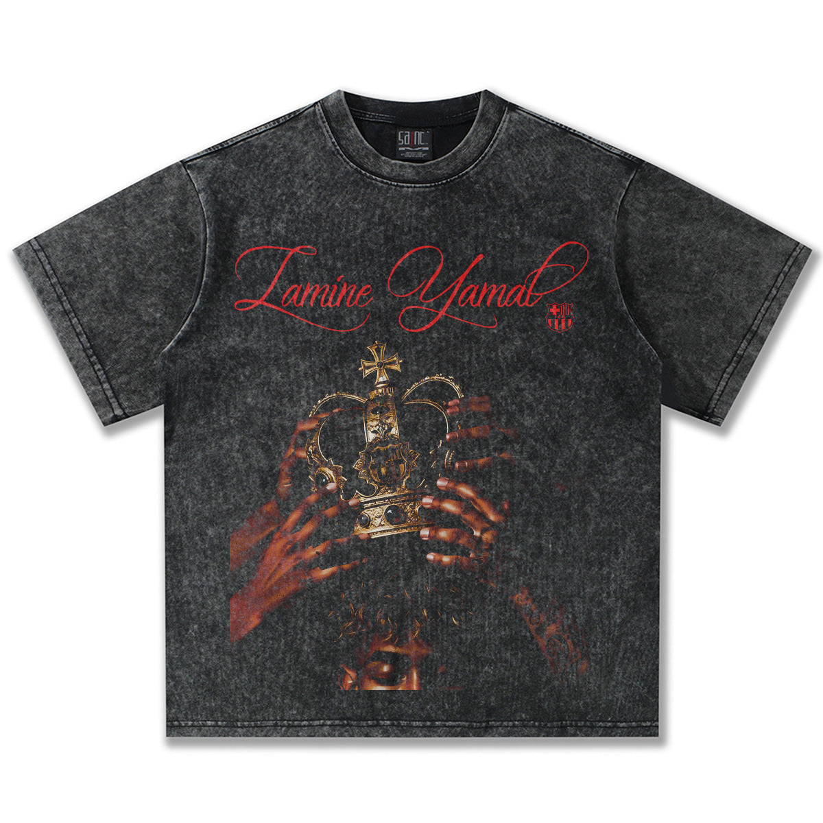 Washed Black Short Sleeve / XXL