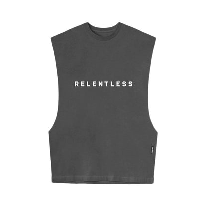 2023 Summer Men&#039;s Printed Vest American Tide Brand Loose Sleeveless T-shirt Men&#039;s Solid Color Quick-drying Sports Vest
