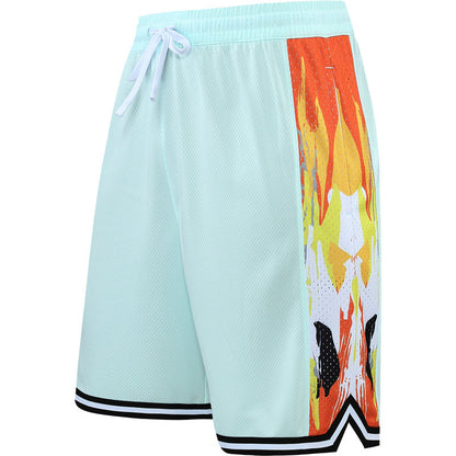 Loose Overknee Five-point Beach Workout Training Middle Pants