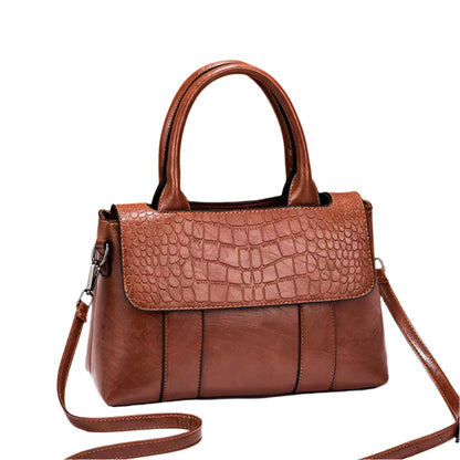 Women's RoyalHue Croco Carryall Crossbody Shoulder Bag