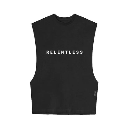 2023 Summer Men&#039;s Printed Vest American Tide Brand Loose Sleeveless T-shirt Men&#039;s Solid Color Quick-drying Sports Vest