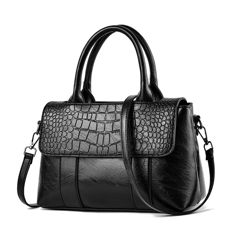 Women's RoyalHue Croco Carryall Crossbody Shoulder Bag