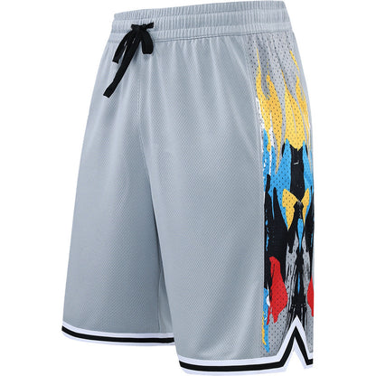 Loose Overknee Five-point Beach Workout Training Middle Pants