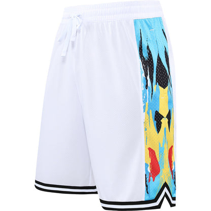 Loose Overknee Five-point Beach Workout Training Middle Pants