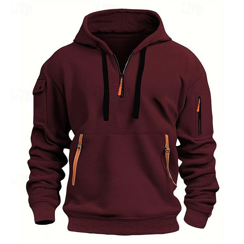 Dropped Shoulder Hooded Sweatshirt