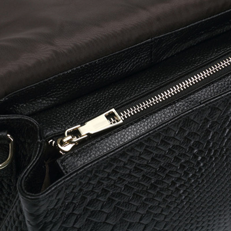 Women's Woven Crossbody Shoulder Messenger Bag