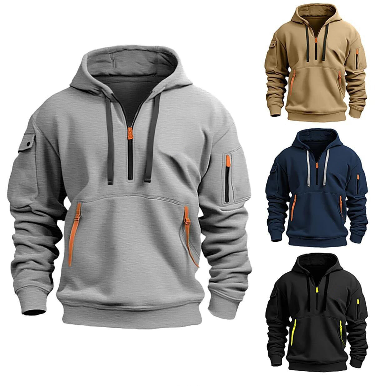 Dropped Shoulder Hooded Sweatshirt