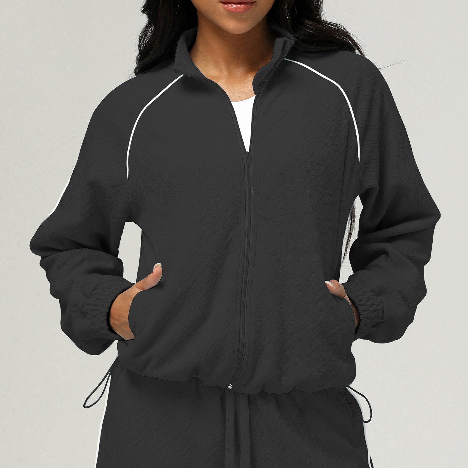 Women's Zippered Outdoor Fitness Jacket