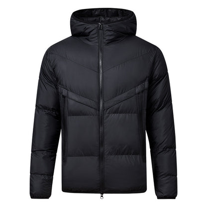 HeatFlex Thickened Sports Hoodie Down Jacket