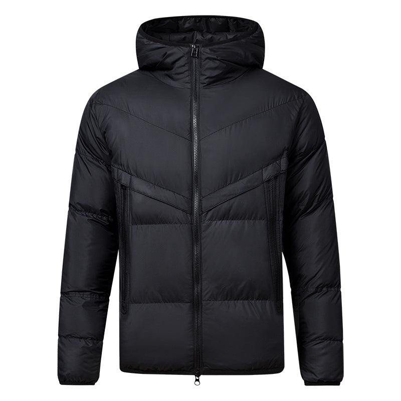 HeatFlex Thickened Sports Hoodie Down Jacket