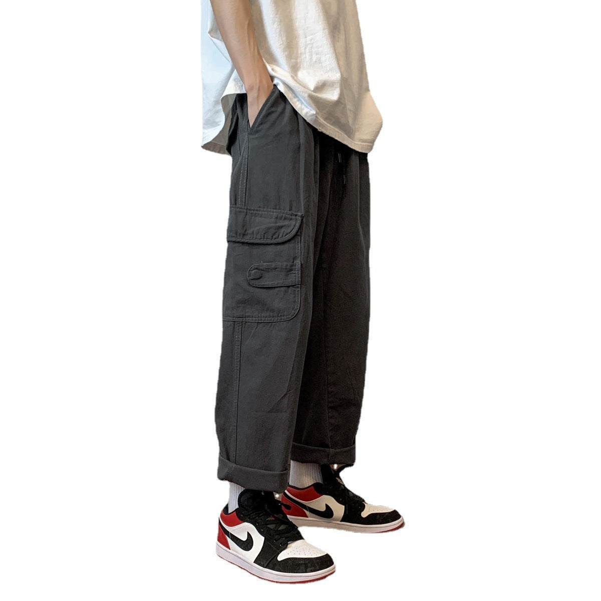 Men's Summer Thin Straight cargo Pants