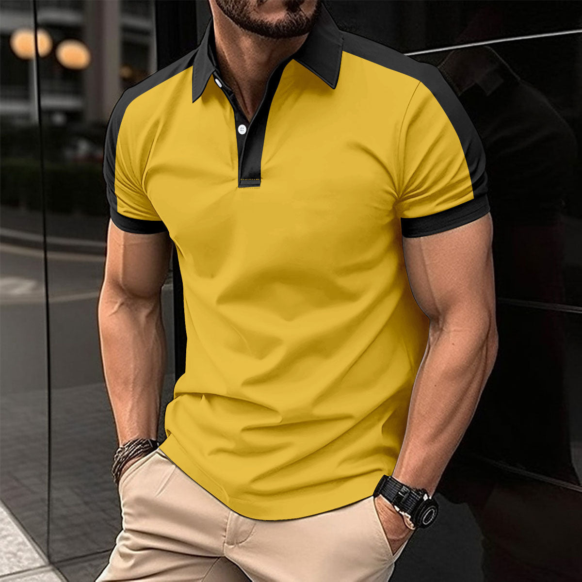 Men's Short Sleeve Casual Polo