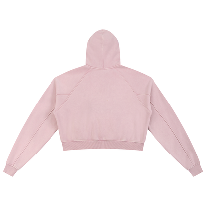 Women's Snow Washed Cropped Hoodie