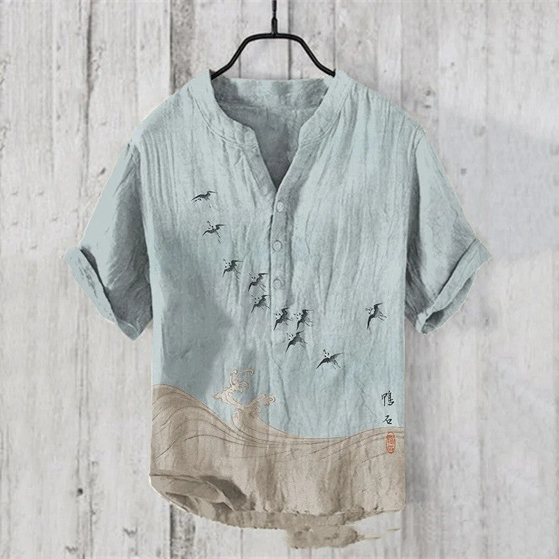 Men’s Tropical Summer National Trendy Style Shirt