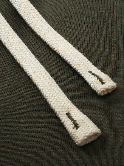 Unisex Solid Color Fleece Straight Leg Pants